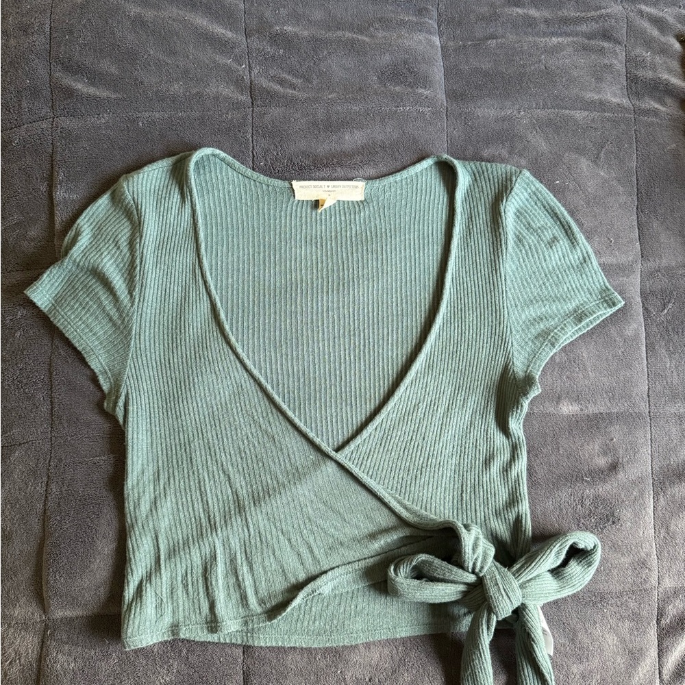 Urban Outfitters Project Social T Crop Tie Top